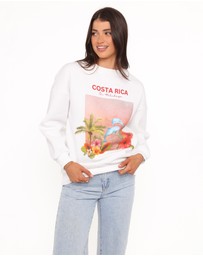 Petal & Pup - Ravello Costa Rica Sweatshirt - White