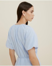 The Fated - Paisley Belted Maxi Dress
