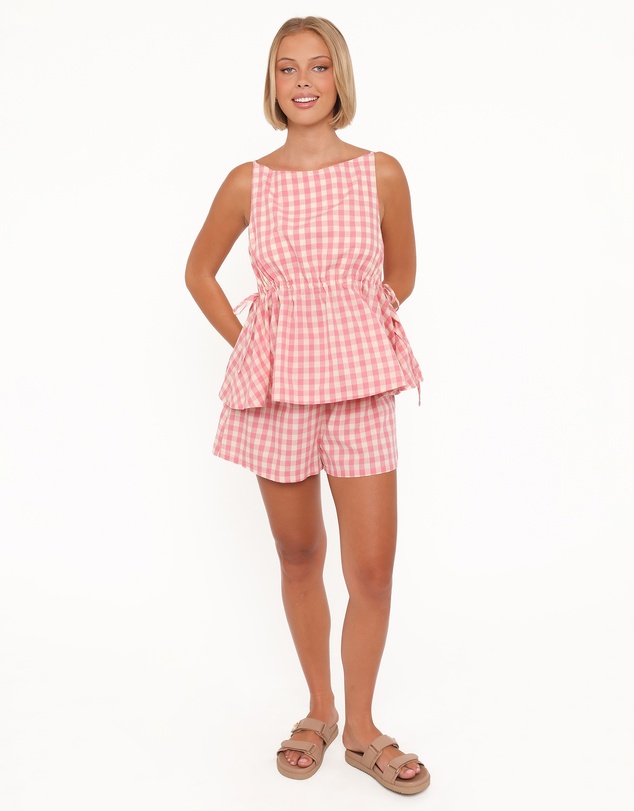 Petal & Pup - Rory Top - Pink Gingham
