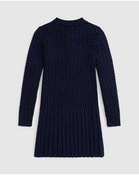 Polo Ralph Lauren - Mini Cable Polo Sweater Dress - Teens