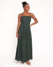 Petal & Pup - Savannah Maxi Dress - Forest Green