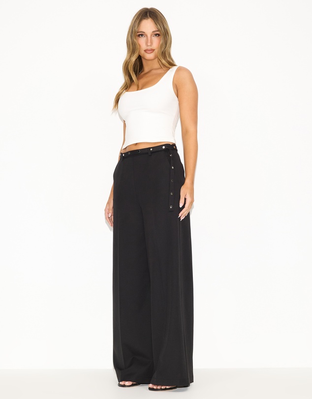 Dazie - Jonah Studded Belt Pants