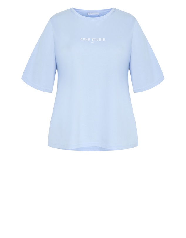 City Chic - Curved Hem Soho Studio Cotton Tee