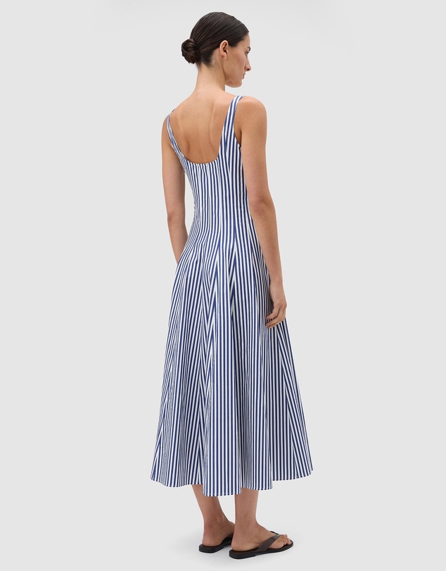 Oroton - Stripe Panelled Day Dress