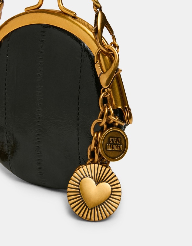 Steve Madden - Bfilo black eel clutch bag