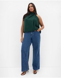 City Chic - Jaylee Sleeveless Neck Tie Top