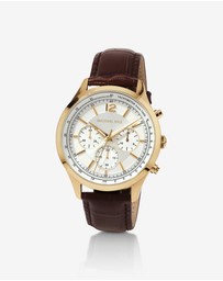 Michael Hill - Men's 42mm Chronograph Watch in Gold-Tone Stainless Steel