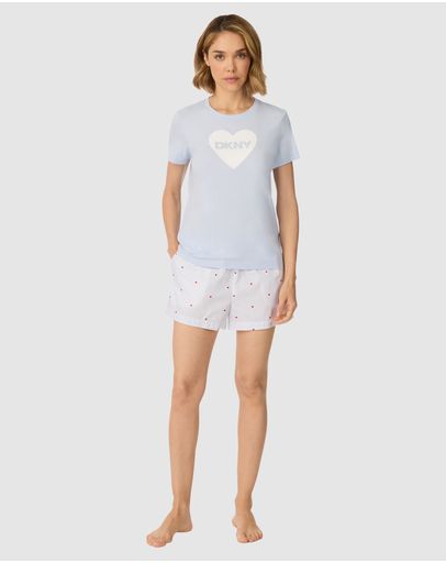 Frost Blue Stripe & Heart