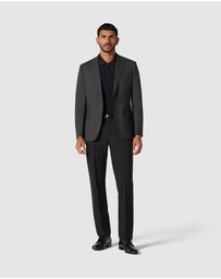 Politix - Slim Stretch Wool Blend Tailored Jacket
