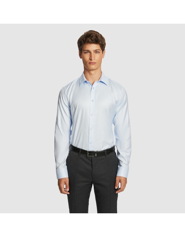 yd. - Maximum Two Ply Cotton Slim Dress Shirt