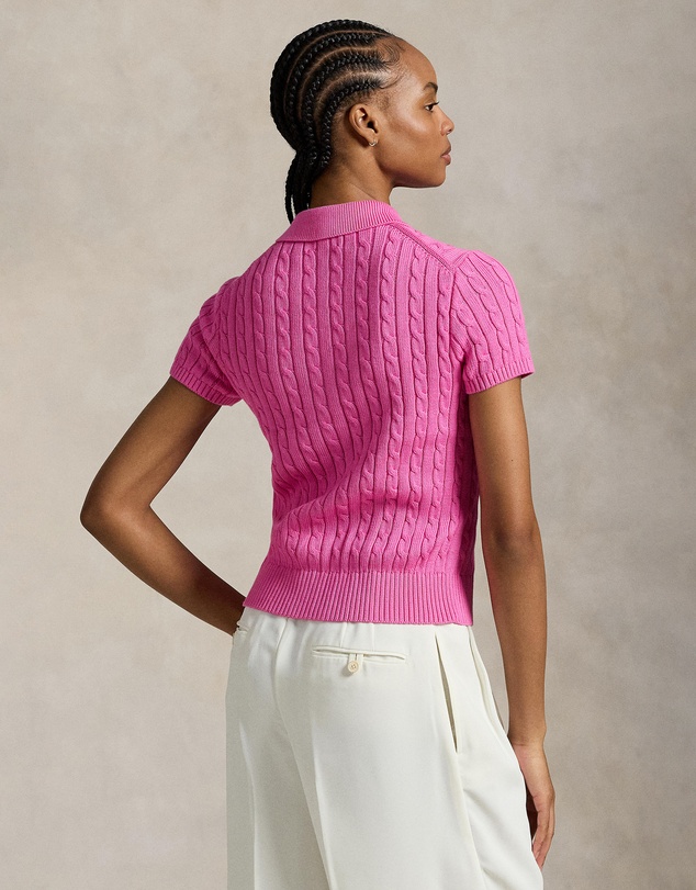 Polo Ralph Lauren - Cable Cotton SS Polo Cardigan