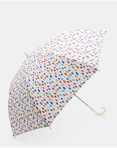 Morgan & Taylor - Kids Spots Umbrella in Multicolour Rainbow Spots
