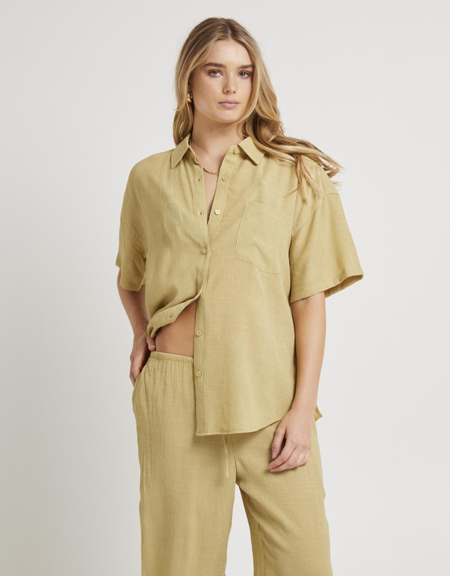Subtitled - Indra Crinkle Oversized Shirt