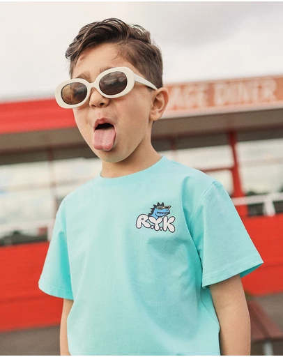 Rock Your Kid - Jet Tee in Aqua Sea
