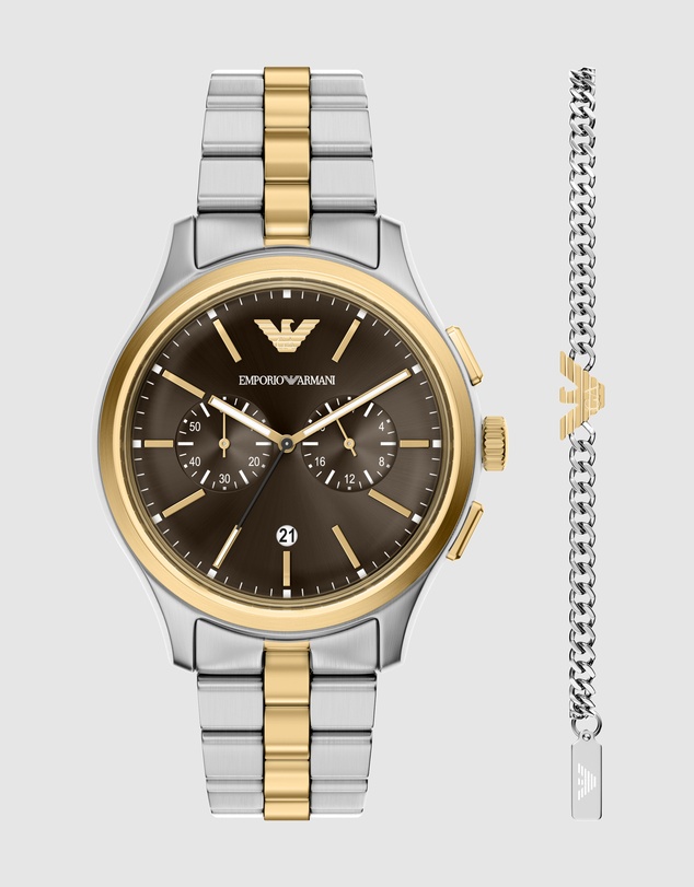 Emporio Armani - Two Tone Chronograph Watch