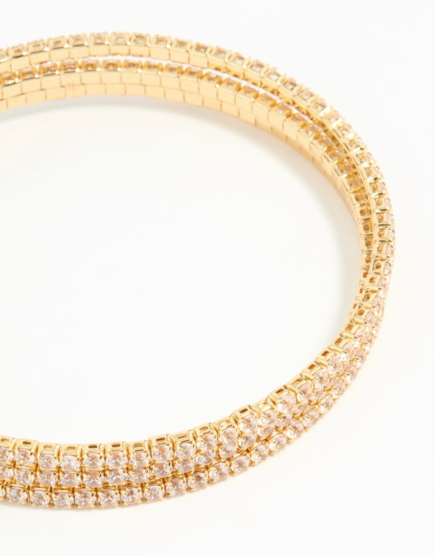 Lovisa - Gold Plated Cupchain Wrap Bracelet