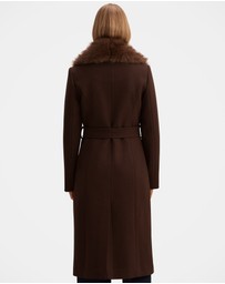 Forever New - Shelby Faux Fur Collar Coat