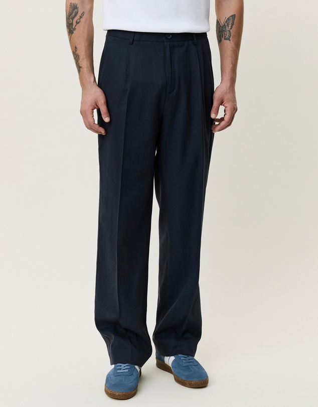 Les Deux - Pleated Twill Suit Pants