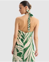 Morrison - Sorrento Linen Halter Dress