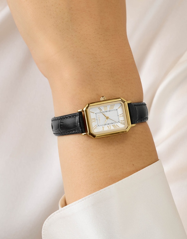 TIMEX - Vivienne Trend 21mm Leather Strap Watch