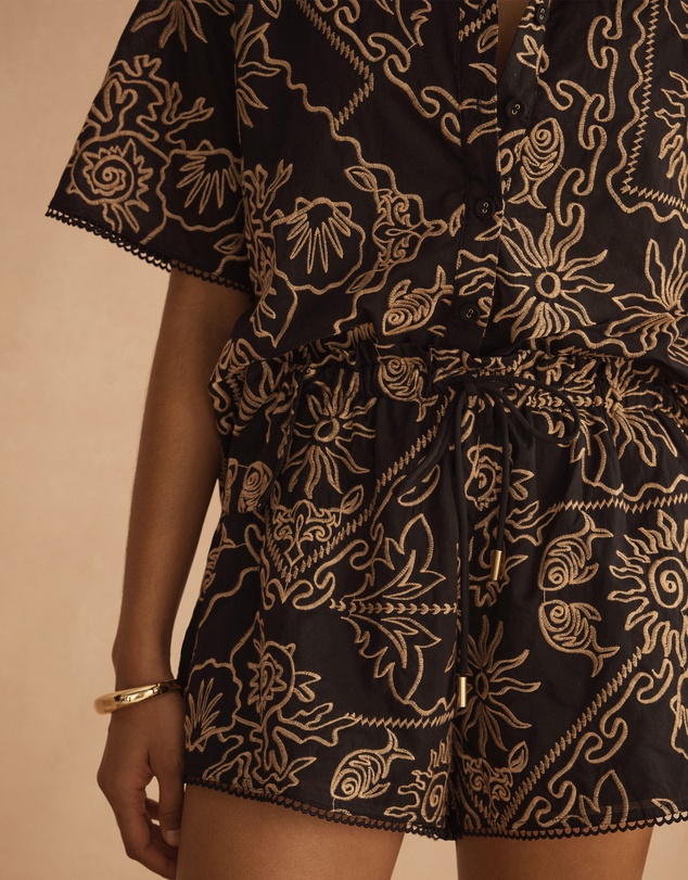 AUR OCEA - Embroidered Short Sleeve Shirt