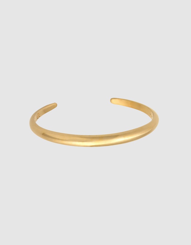 Elli Jewelry - Bracelet Bangle Round Open Elegant in 925 Sterling Silver Gold Plated
