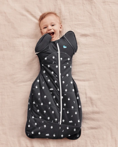 Love to Dream - Swaddle Up™ Transition Bag 2.5 TOG Quilted Organic Cotton & Merino Lamb's Best Friend Charcoal