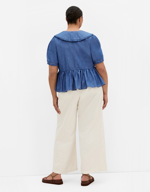 City Chic - Denim Prairie Top