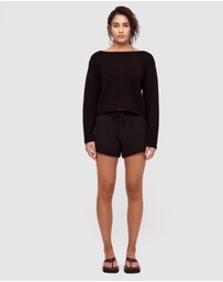 Zulu & Zephyr - Cotton Lattice Knit Top