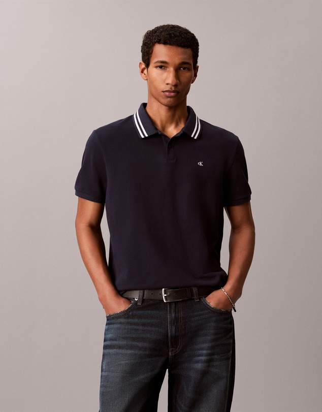 Calvin Klein Jeans - Casual Pique Classic Tipped Polo Shirt