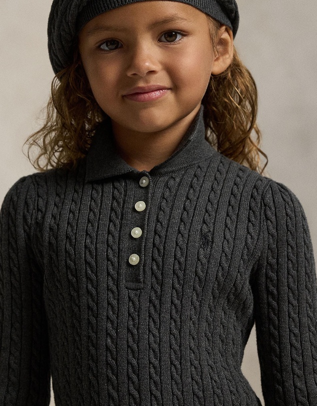 Polo Ralph Lauren - Mini-Cable Polo Sweater Dress - Babies-Kids
