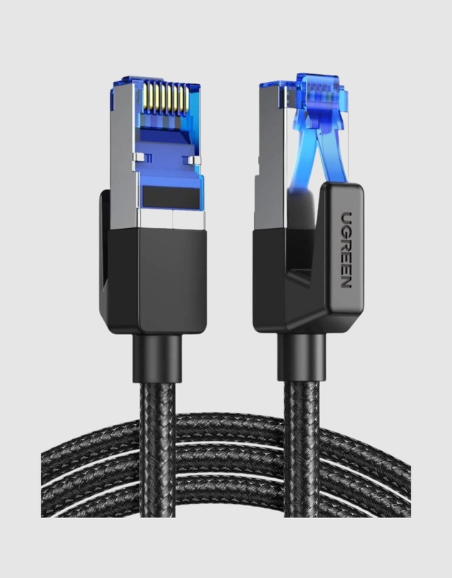 Ugreen - UGREEN 2m Cat8 LAN CableNetwork Cable Black