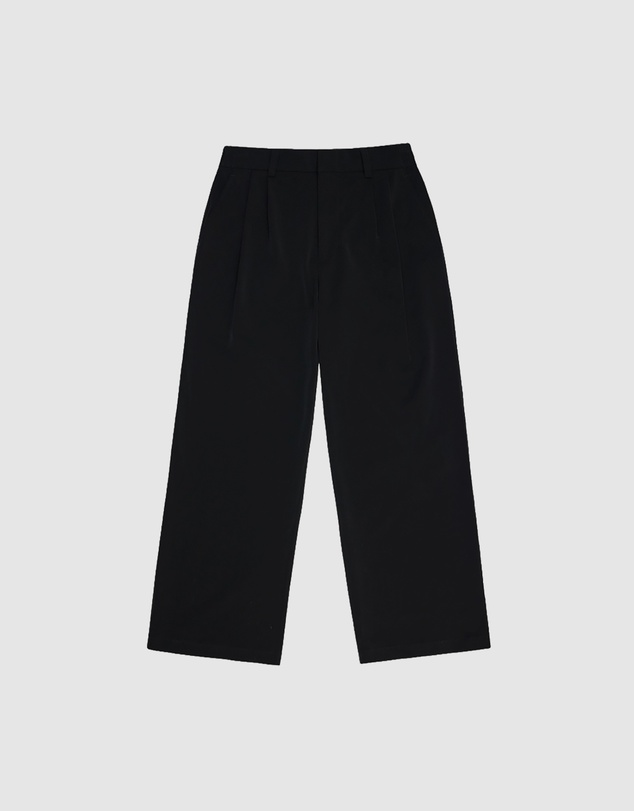 RAINS - Women's Tech Woven Pants Wide Black