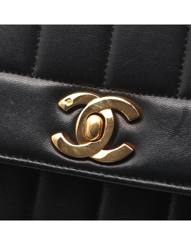 Pre-Loved by Azura Reborn - Pre-Loved CC Lambskin Line Chain Flap
