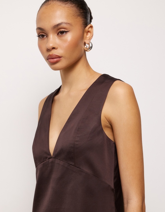 AERE - Isla Satin Mini Dress