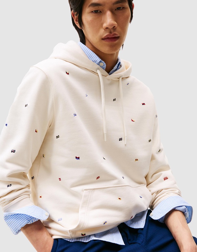 Tommy Hilfiger - All Over Print Flags Hoodie