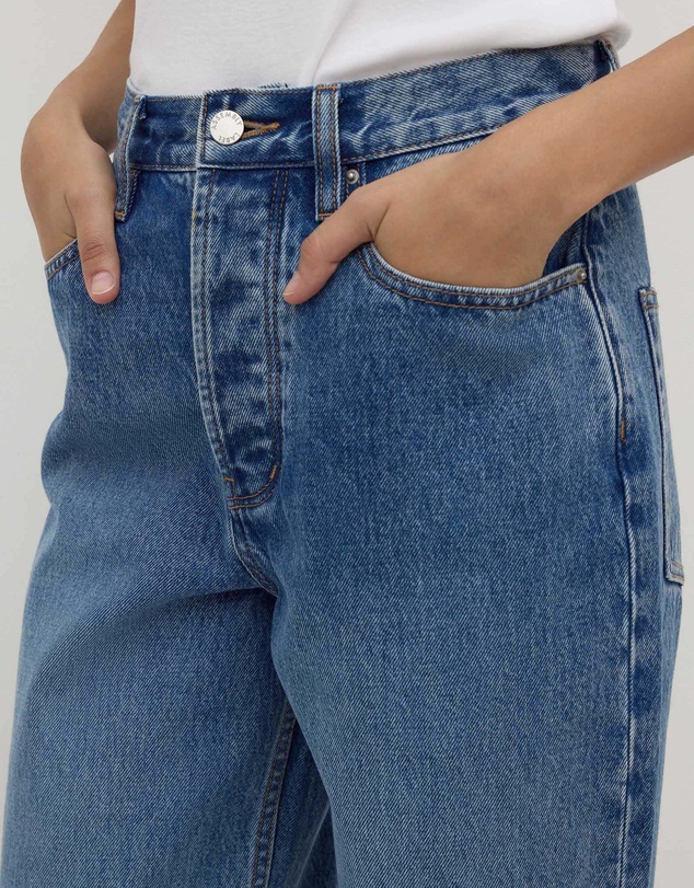 Assembly Label - High Rise Straight Jeans