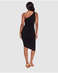 Miraclesuit Shapewear - Jeni Midi One Shoulder Asymmetric Shaping Dress