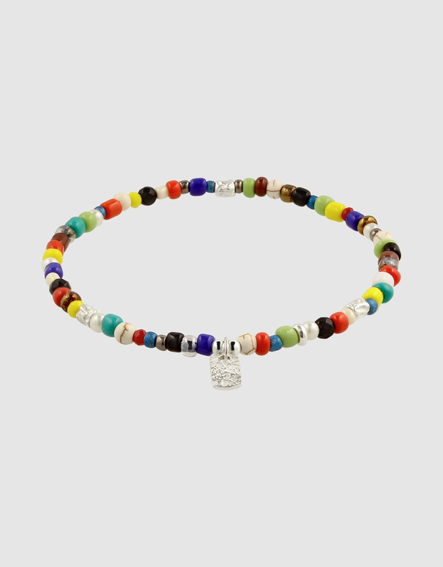 Kuzzoi - ICONIC EXCLUSIVE - Mixed Bead Bracelet with Sterling Silver Elements