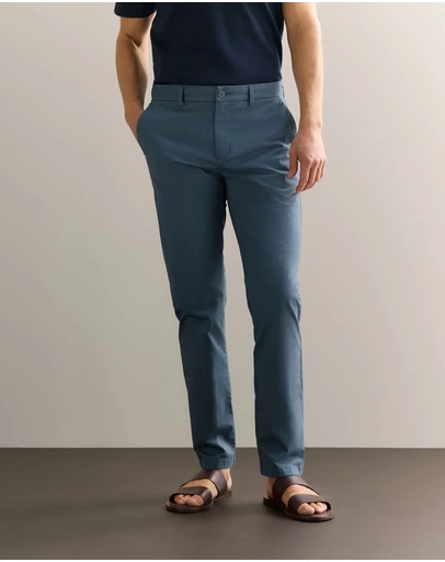 Trenery - Slim Fit Chino Pant in Petrol Blue