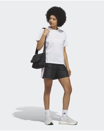adidas Sportswear - TEXTURED GINGHAM BIG LOGO GRAPHIC T-SHIRT Womens