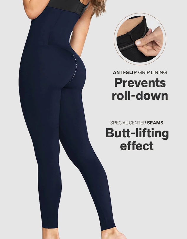 Leonisa - Extra-High Waist Sculpting Firm Compression Leggings