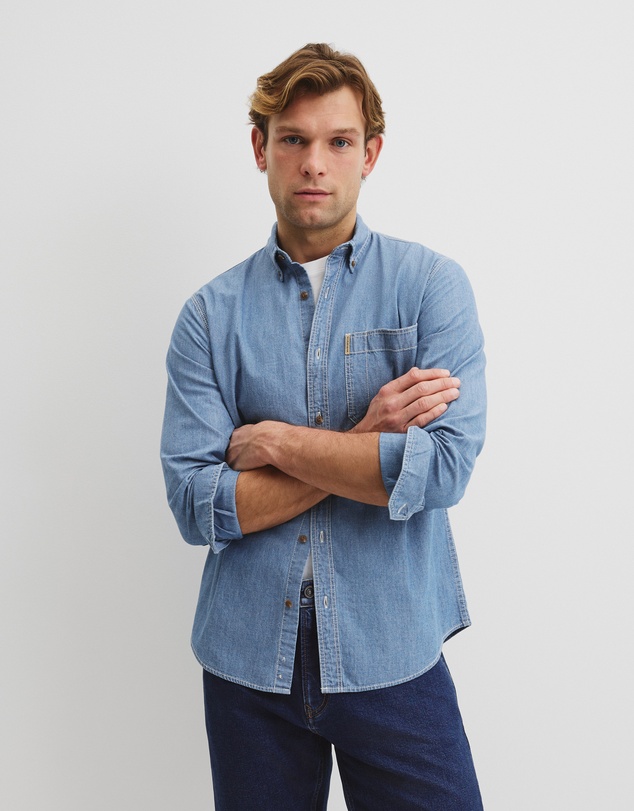 Country Road - Regular Fit Workwear Chambray Shirt