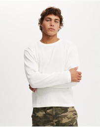 Cotton On - Cropped Fit Textured Long Sleeve