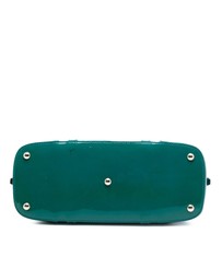 Pre-Loved by Azura Reborn - Pre-Loved Small Microguccissima Bicolor Patent Nice Dome Satchel
