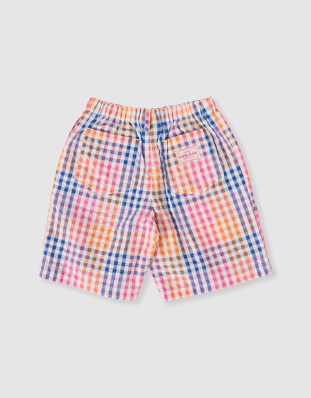 Goldie + Ace - Rainbow Gingham Kirby Relaxed - Babies-Kids