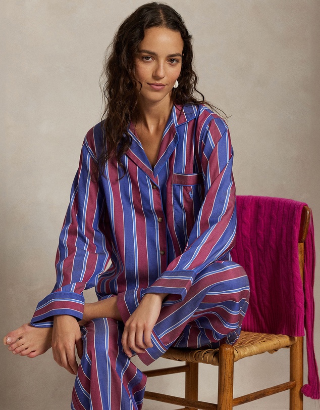 Polo Ralph Lauren - Madison Cricket Stripe Long Sleeve Pyjama Set
