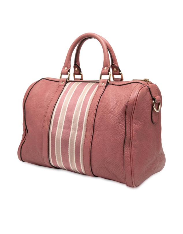 Pre-Loved by Azura Reborn - Pre-Loved Medium Calfskin Web Joy Boston Bag