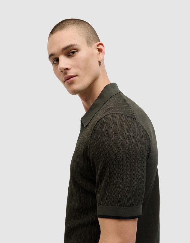 Politix - Anderson Stripe Texture Knit Polo