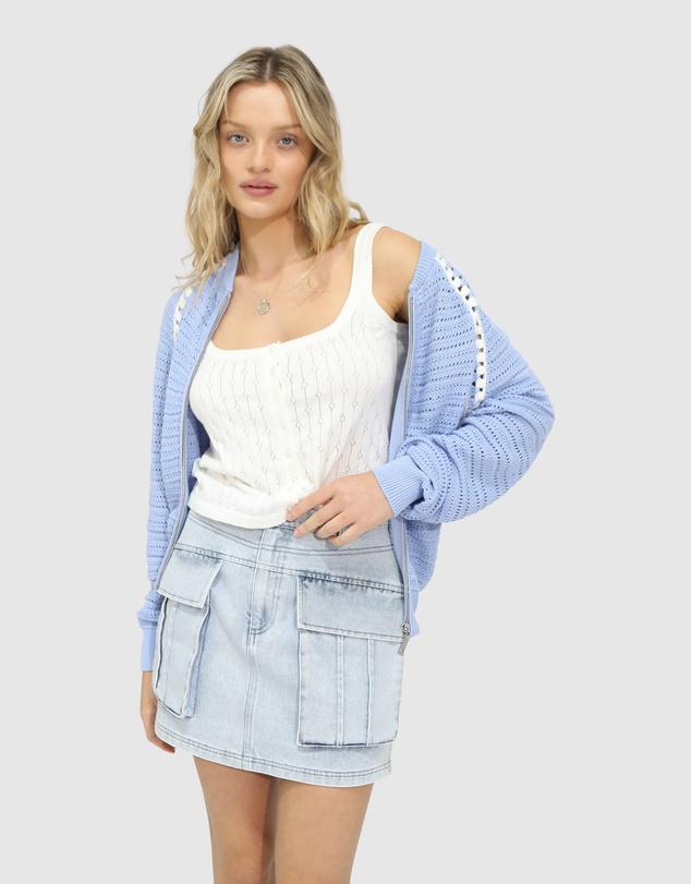 Belle & Bloom - Meadow Breeze Zip Knit